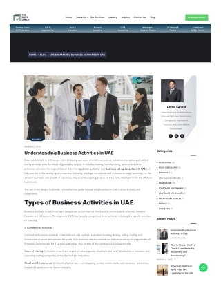Understanding Business Activities in UAE