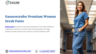 Easurescrubs Premium Women Scrub Pants