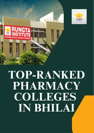 Top Ranked Pharmacy Colleges in Bhilai