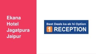 Ekana Hotel Jagatpura Jaipur