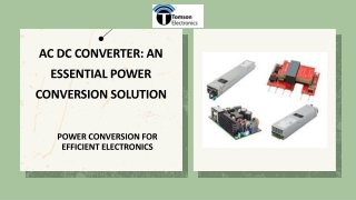 AC DC Converter An Essential Power Conversion Solution