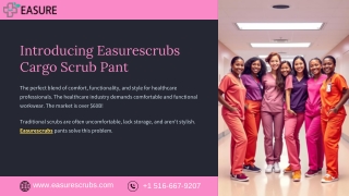 Introducing Easurescrubs Cargo Scrub Pant