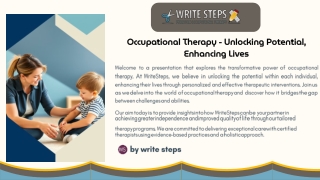 Occupational Therapy Unlocking