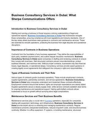 Business Consultancy Services in Dubai - Sherpa Communications (2)