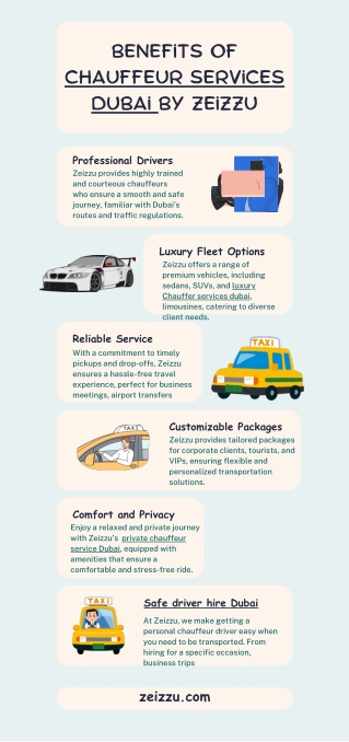 Benefits of Chauffeur Services Dubai by Zeizzu