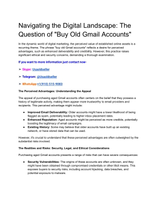 Navigating the Digital Landscape_ The Question of _Buy Old Gmail Accounts_