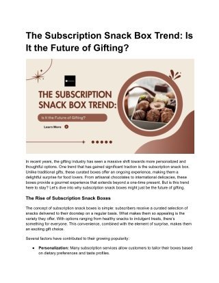The Subscription Snack Box Trend_ Is It the Future of Gifting