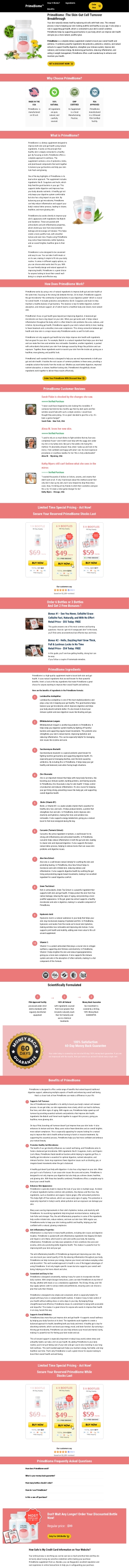 PrimeBiome :The Skin-Gut Cell Turnover Breakthrough