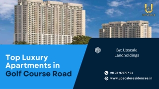 Top Luxury Apartments in Golf Course Road