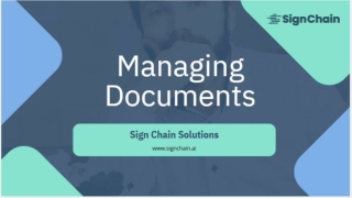 Managing Documents – Simplify, Organize, and Secure Your Files