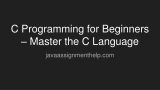 C Programming for Beginners – Master the C Language
