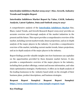 Interleukin Inhibitors Market