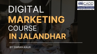 Best Digital Marketing Course in Jalandhar