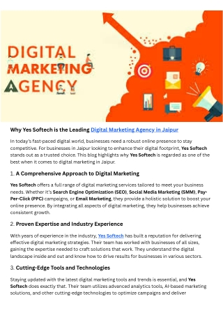 Yes Softech PdfBest Graphic Design Agency in Jaipur | Creative Branding & Visual