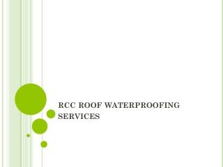 rcc roof waterproofing services