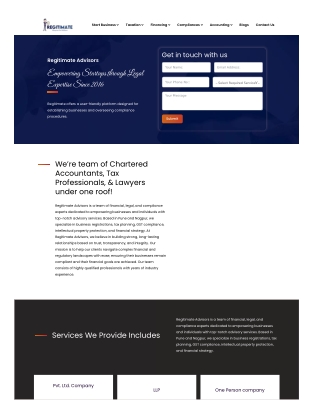 Expert Business Registration Services & Compliance Solutions – Regitimate Adviso