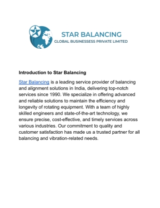 Star Balancing