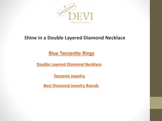 Shine in a Double Layered Diamond Necklace