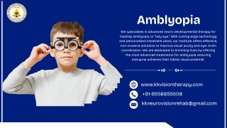 Amblyopia.