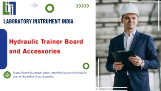 Hydraulic Trainer Board and Accessories