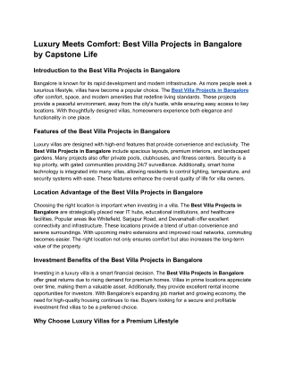 Capstone Life_  Best Villa Projects in Bangalore (2)