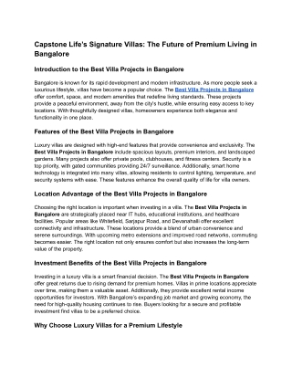 Capstone Life_  Best Villa Projects in Bangalore (3)