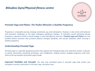 Enhance Your Pregnancy Wellness with Prenatal Yoga and Pilates