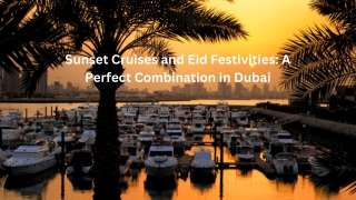 Celebrate Eid in luxury aboard a private yacht in Dubai.