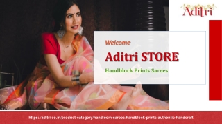 Handblock Prints Sarees