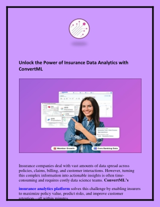 Unlock the Power of Insurance Data Analytics with ConvertML