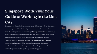 Singapore Work Visa_ How to Apply and Requirements in 2025