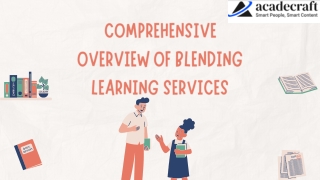 Comprehensive Overview of Blending Learning Services