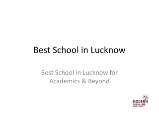 Best School in Lucknow for Academics & Beyond