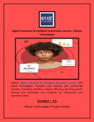 Digital Innovation & Intelligent Automation services | Bitlyze Technologies