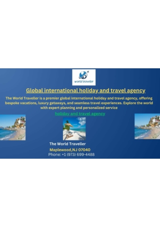 Global international holiday and travel agency