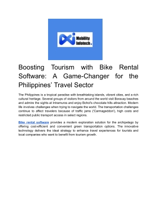 Boosting Tourism with Bike Rental Software_ A Game-Changer for the Philippines’ Travel Sector
