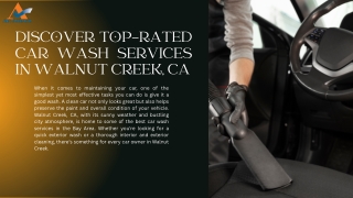 Discover Top-Rated Car Wash Services in Walnut Creek, CA