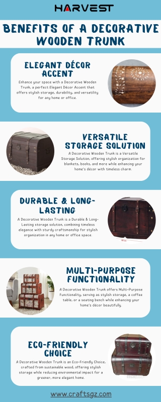 Benefits of a Decorative Wooden Trunk – Stylish & Functional Storage