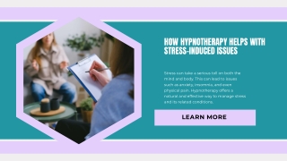 How hypnotherapy helps with stress-induced issues