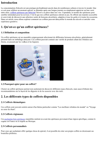 Démystifier le monde des alcools avec nos coffrets spéciaux