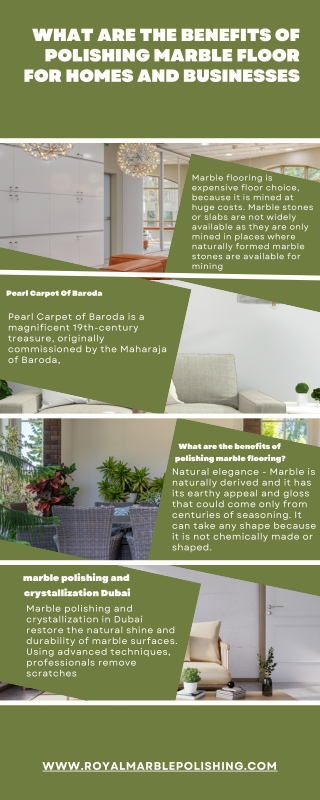 What are the benefits of polishing marble floor for homes and businesses