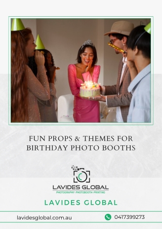 Fun Props & Themes for Birthday Photo Booths