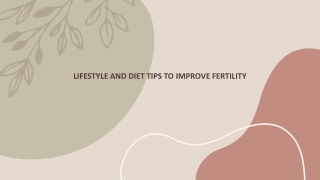 Lifestyle and Diet Tips to Improve Fertility