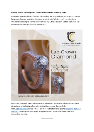 Elevating India’s Lab-Grown Diamond Jewellery Scene