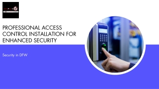 Professional Access Control Installation for Enhanced Security