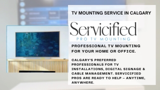 TV Mounting Service In Calgary PPT