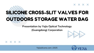 Yejia's Silicone Cross-Slit Valves for Outdoors Storage Water Bag