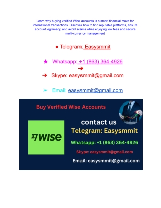 How to Buy, Verified wise Account 3 Easy Steps