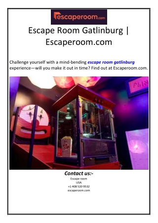 Escape Room Gatlinburg | Escaperoom.com