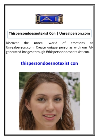 Thispersondoesnotexist Con Unrealperson.com